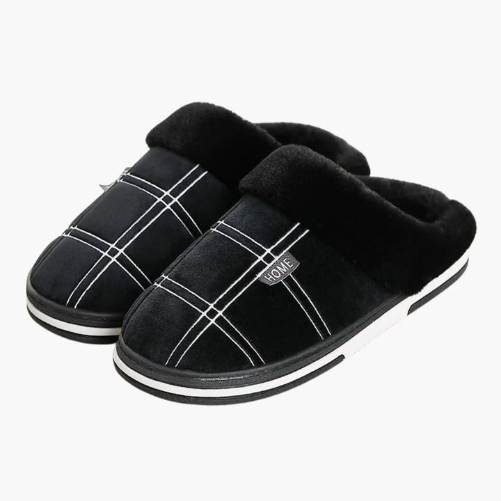 Herren Hausschuhe mit rutschfester Sohle