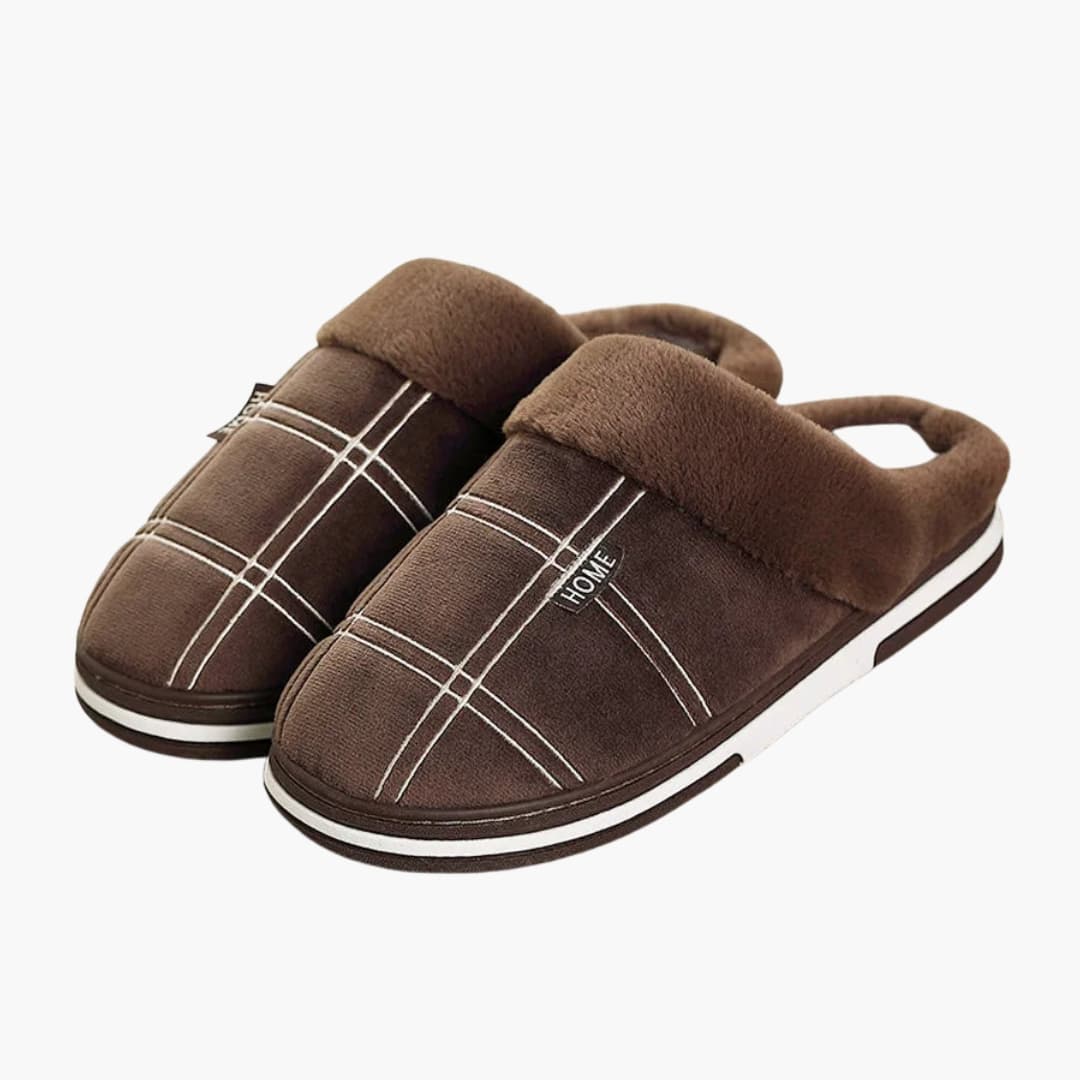 Herren Hausschuhe mit rutschfester Sohle