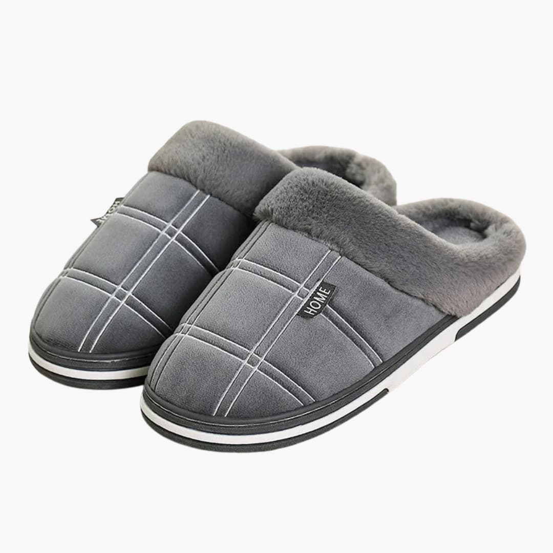 Herren Hausschuhe mit rutschfester Sohle