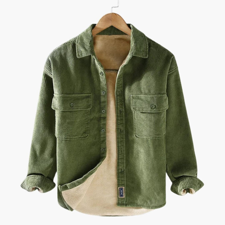 Herren Hemdjacke mit Knopfverschluss