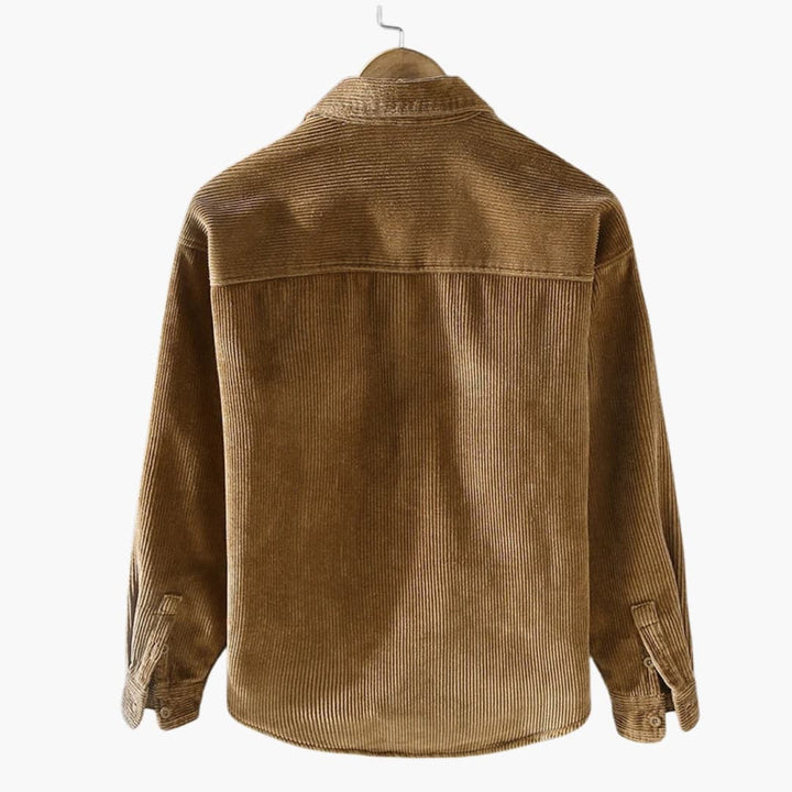 Herren Hemdjacke mit Knopfverschluss