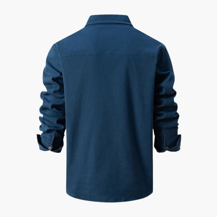 Herren Hemd mit Knopfleiste und Taschen