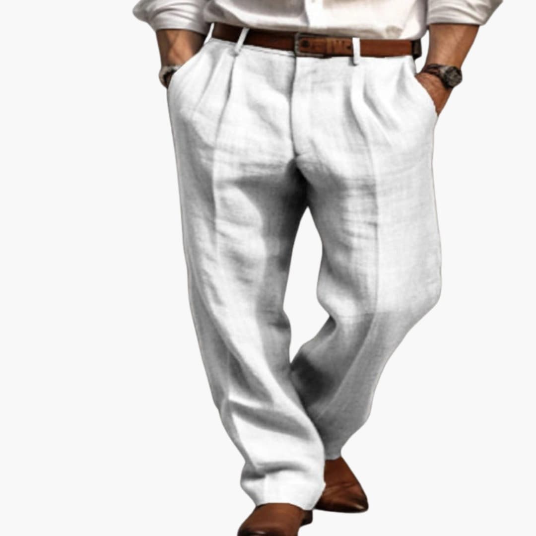 Herren Hose mit elastischem Bund und Kordelzug