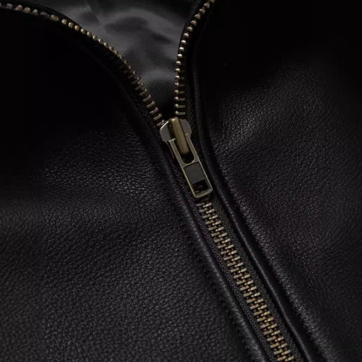 Herren Jacke mit Reißverschluss und Cordärmeln