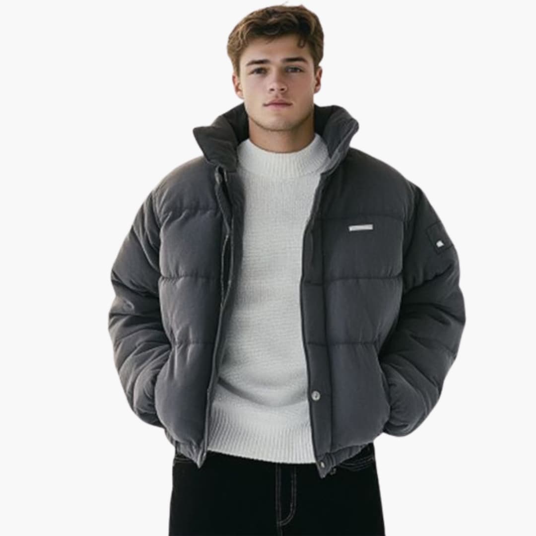 Herren Jacke mit hohem Kragen