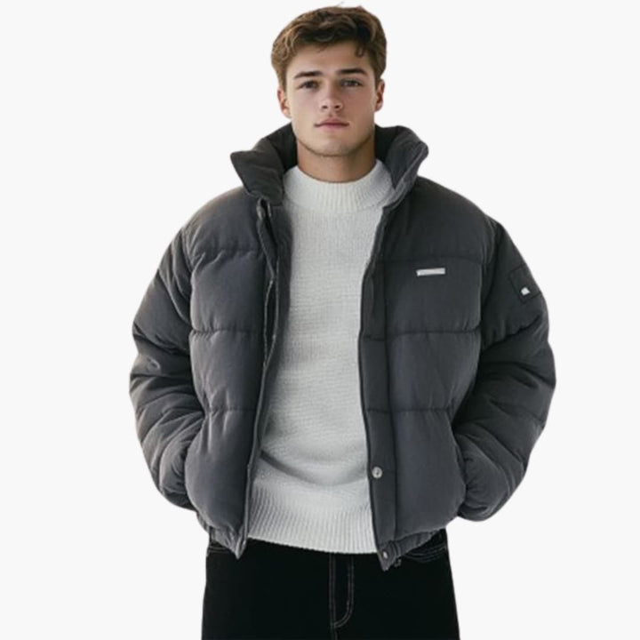 Herren Jacke mit hohem Kragen