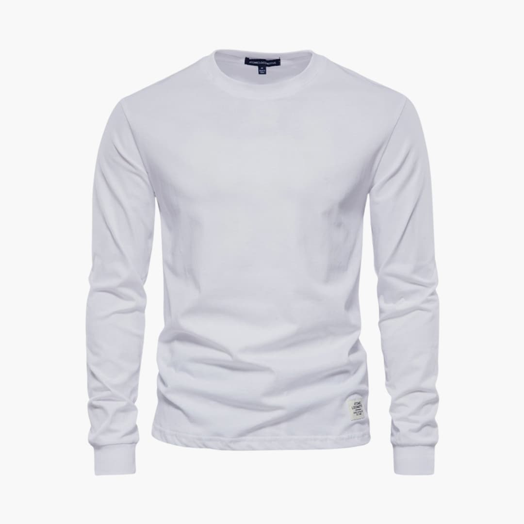 Herren Langarmshirt mit Rundhalsausschnitt