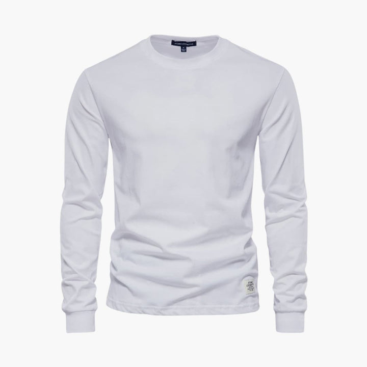 Herren Langarmshirt mit Rundhalsausschnitt