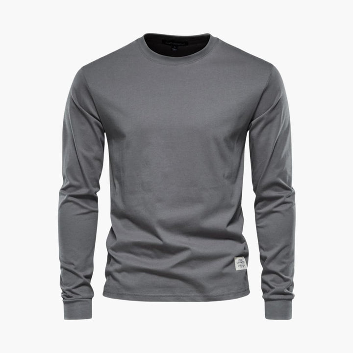 Herren Langarmshirt mit Rundhalsausschnitt