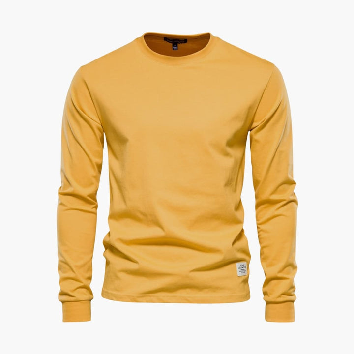 Herren Langarmshirt mit Rundhalsausschnitt