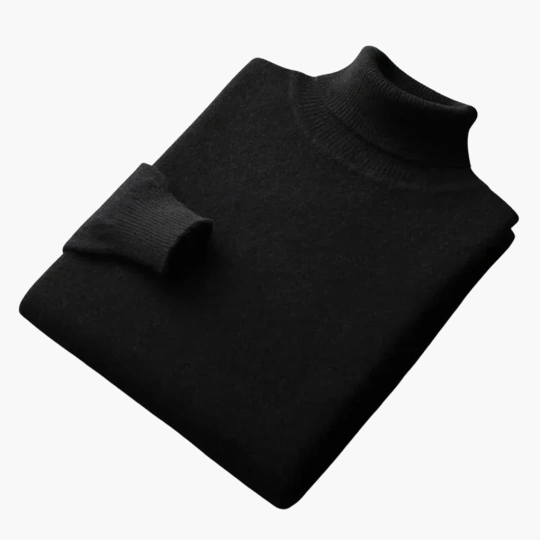 Herren Pullover aus Feinstrick mit geripptem Saum