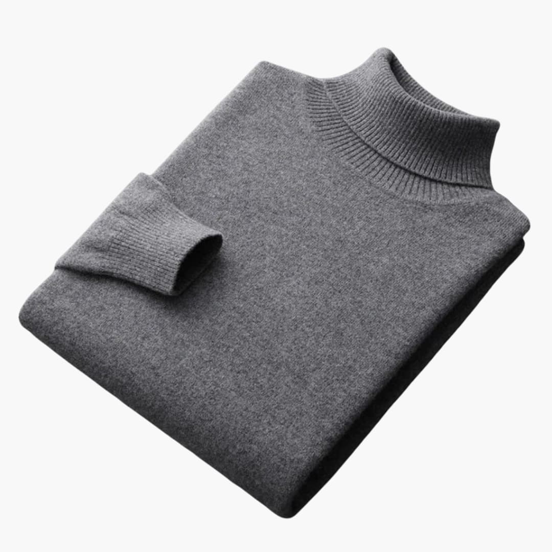 Herren Pullover aus Feinstrick mit geripptem Saum