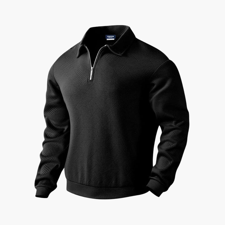 Herren Pullover mit Half Zip