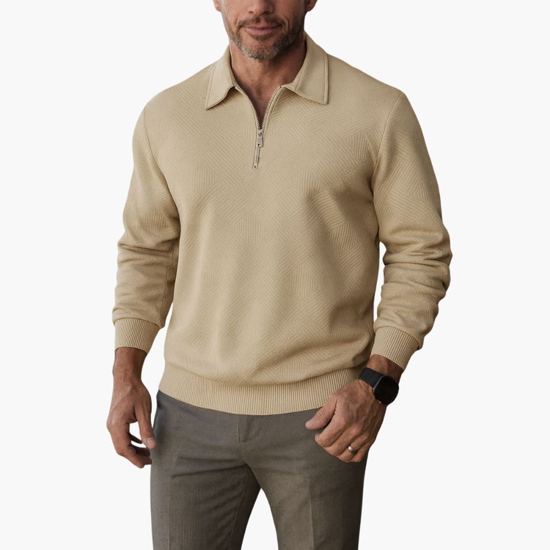 Herren Pullover mit Half Zip
