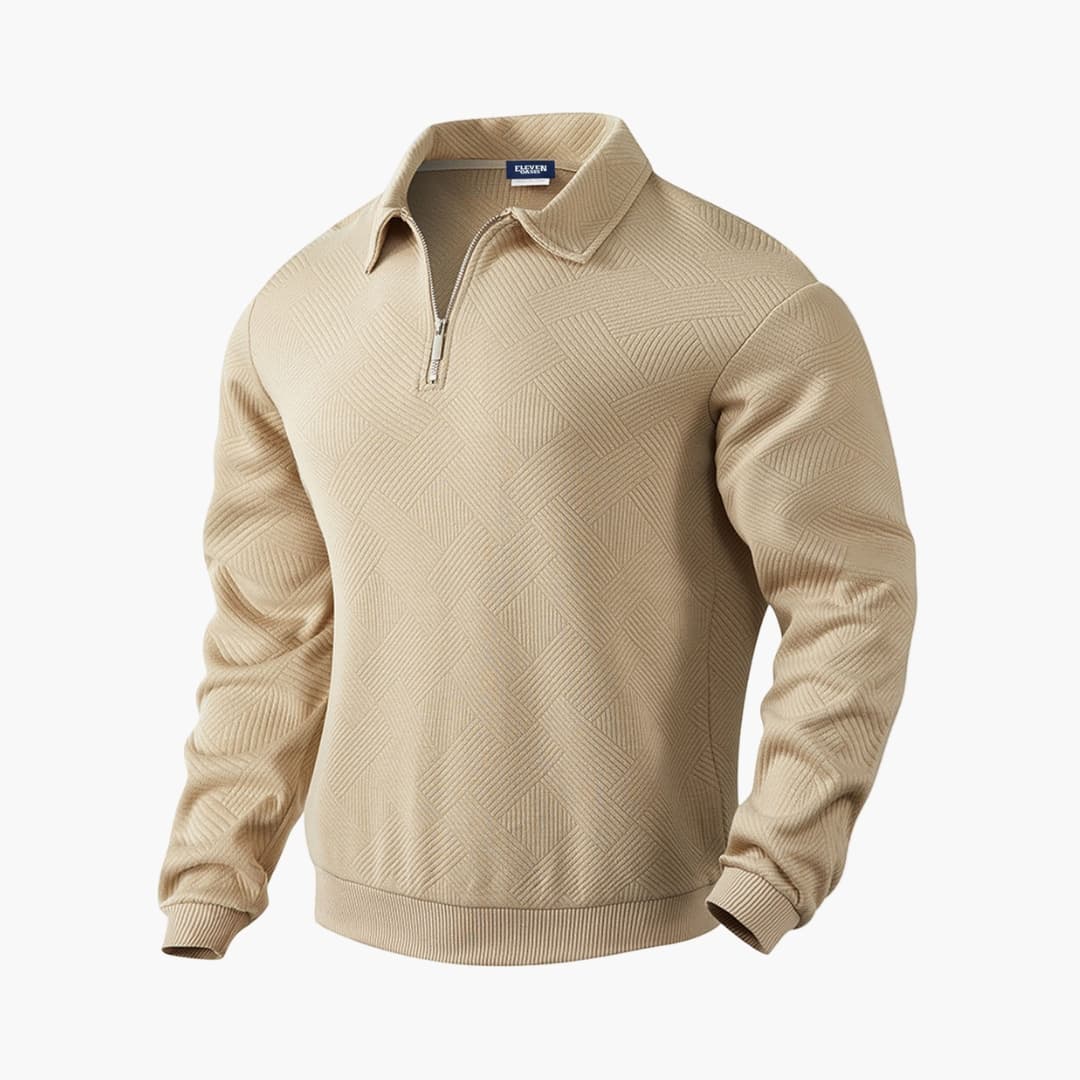 Herren Pullover mit Half Zip