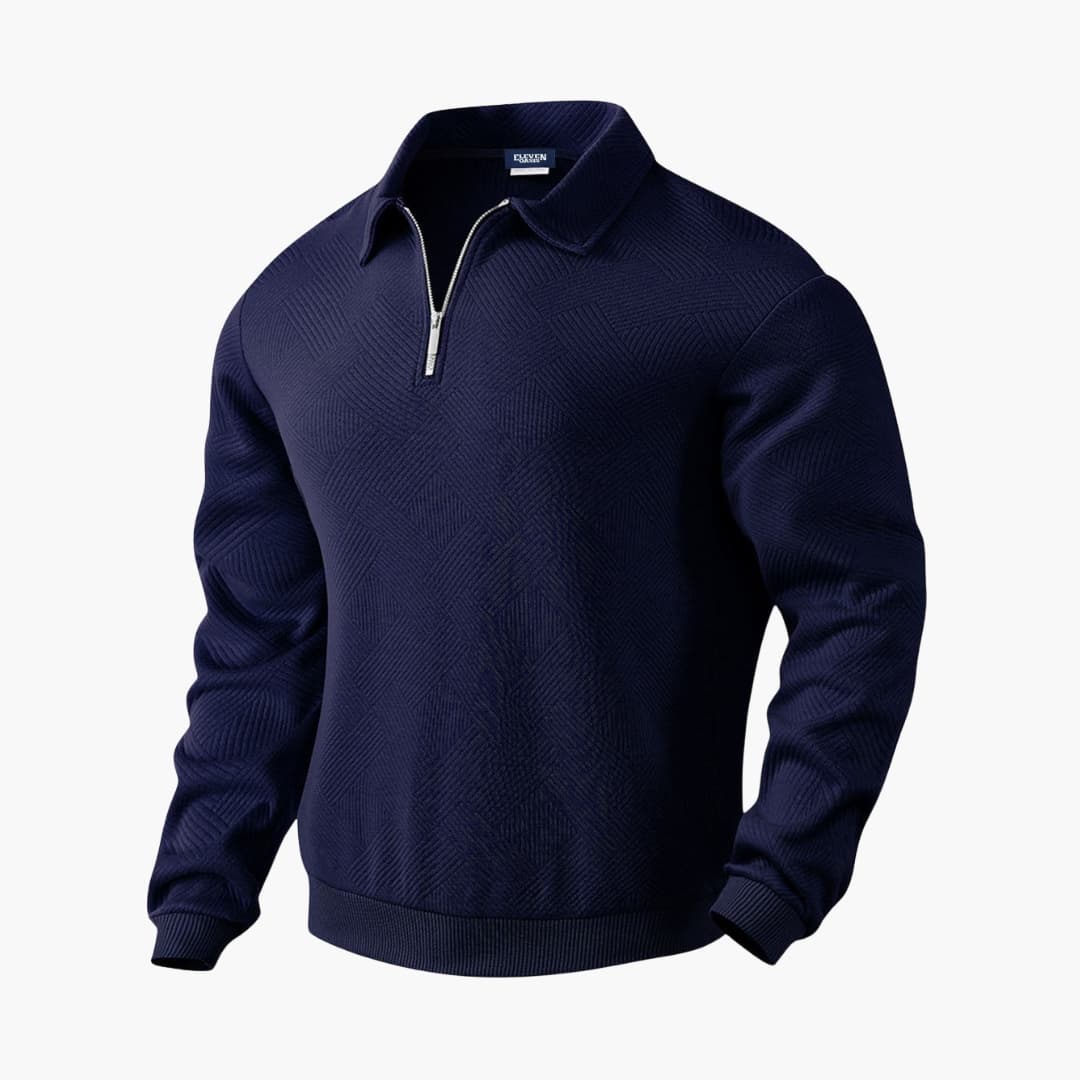 Herren Pullover mit Half Zip
