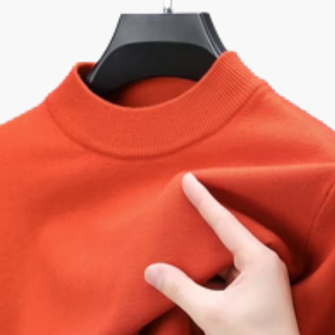 Herren Pullover mit langen Ärmeln Rippbündchen und Rippbund