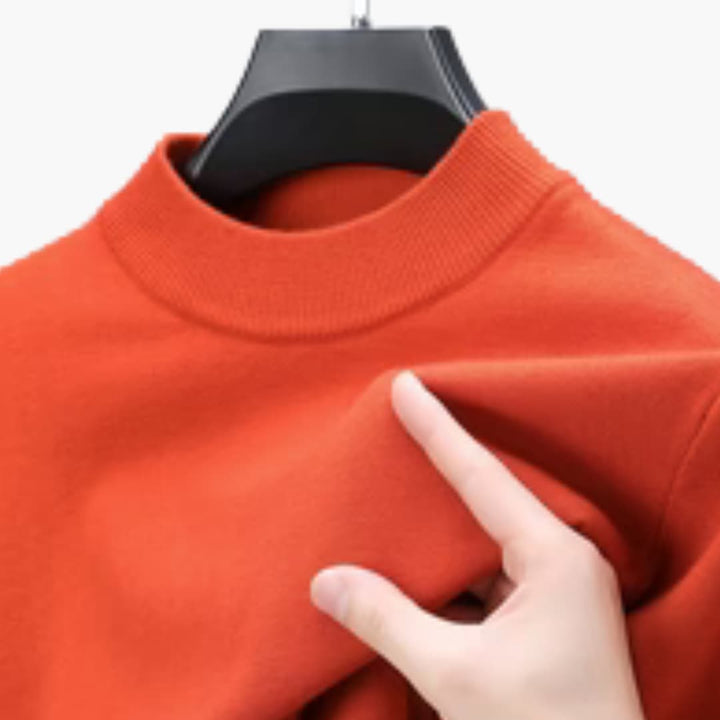 Herren Pullover mit langen Ärmeln Rippbündchen und Rippbund