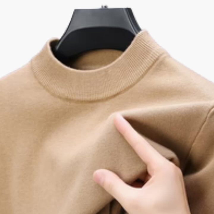 Herren Pullover mit langen Ärmeln Rippbündchen und Rippbund