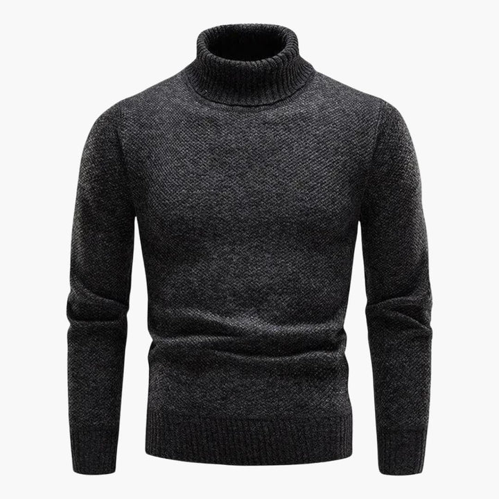 Herren Rollkragenpullover mit Rippbündchen