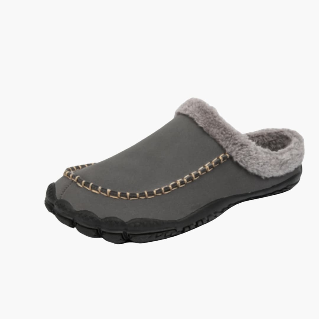 Herren Schlupfhausschuhe mit Futter und Laufsohle
