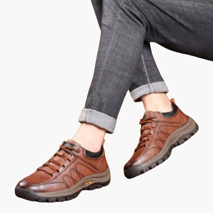 Herren Schnürschuhe mit Textilobermaterial und Gummisohle