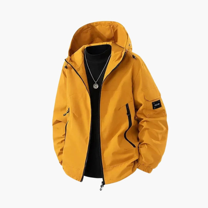 Herren Skijacke mit Kapuze