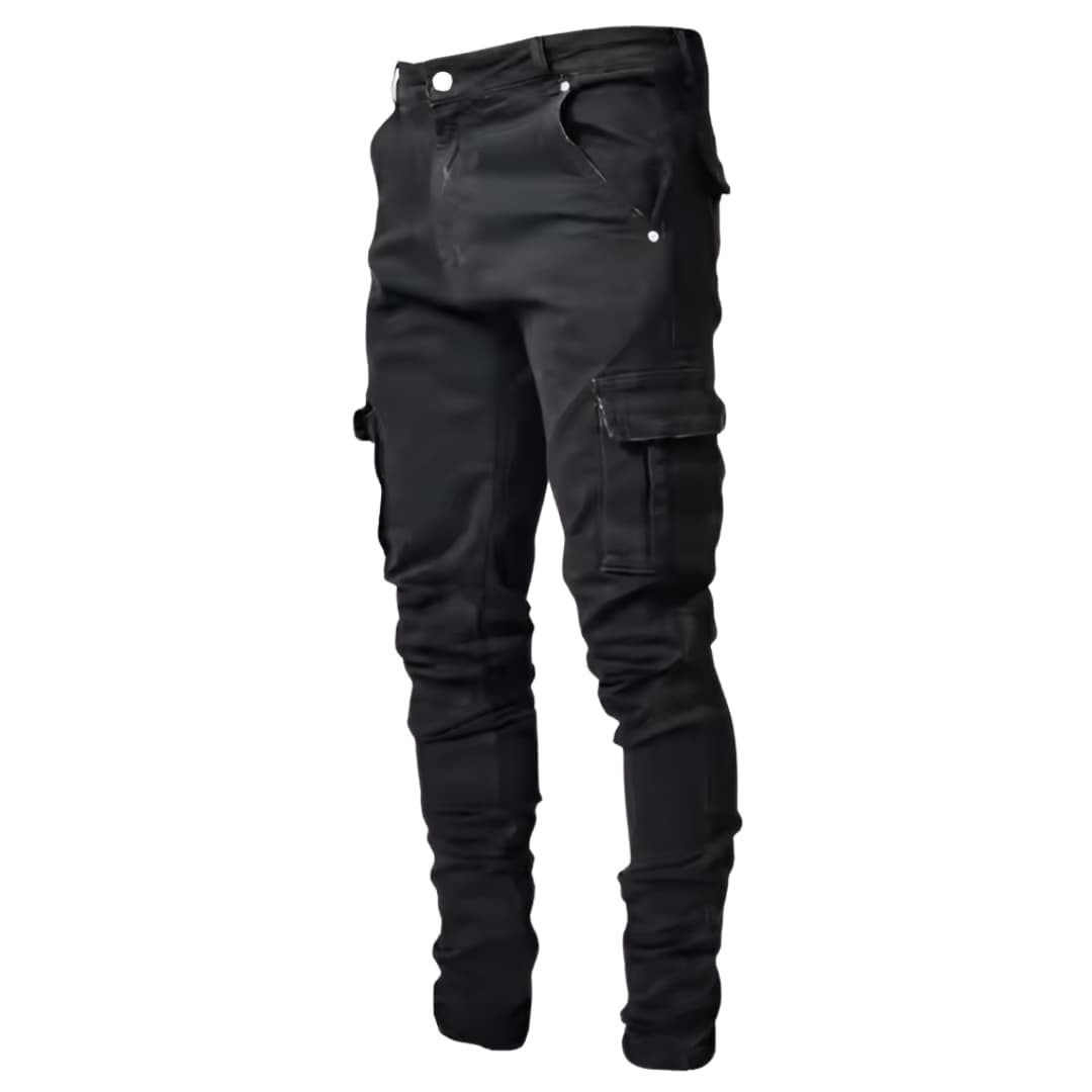 Herren Slim Jeans mit Reißverschluss und fünf Taschen