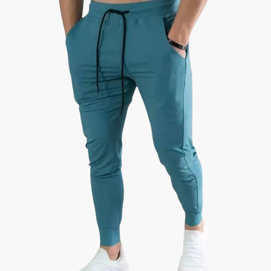Herren Slim Jogginghose mit elastischem Bund und Kordelzug