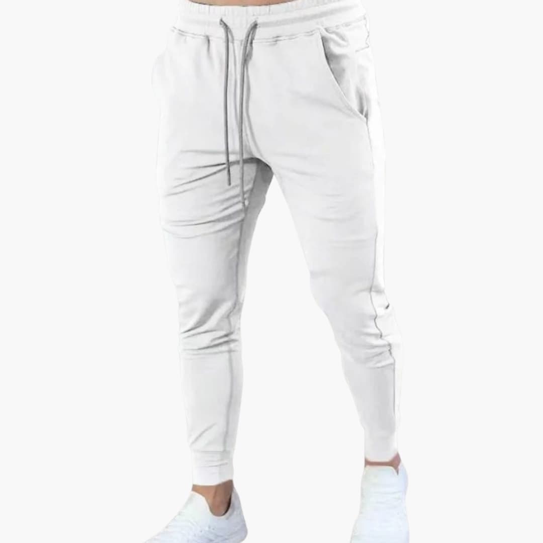 Herren Slim Jogginghose mit elastischem Bund und Kordelzug