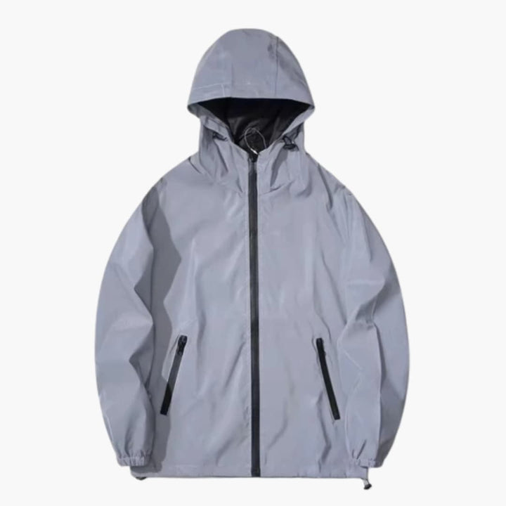 Herren Softshelljacke mit Kapuze und reflektierenden Details