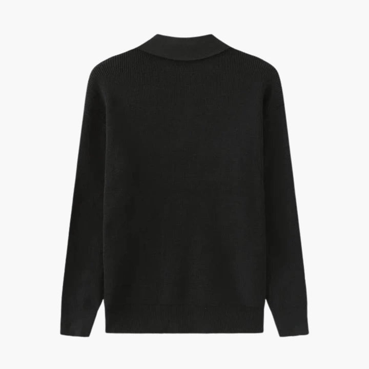 Herren Strickpullover mit Halbzipp