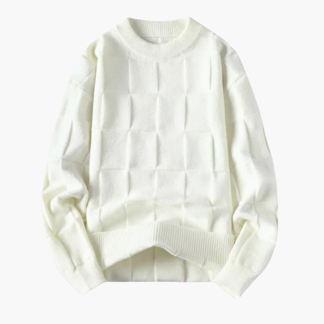 Herren Strickpullover mit Karomuster