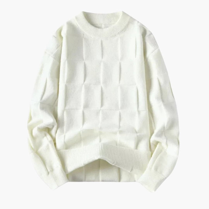 Herren Strickpullover mit Karomuster