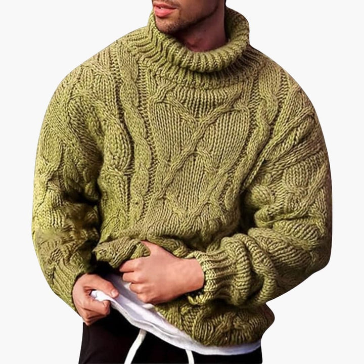 Herren Strickpullover mit Rollkragen