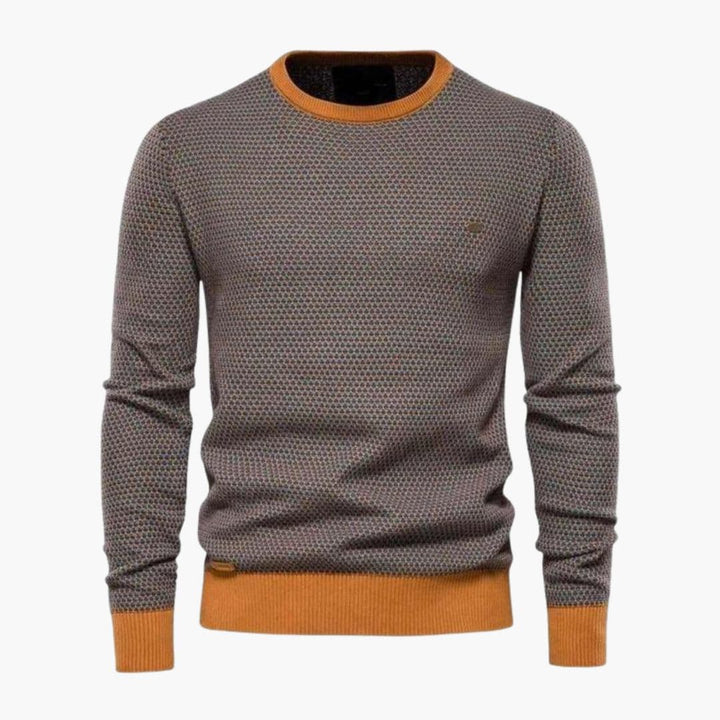 Herren Strickpullover mit Rundhalsausschnitt
