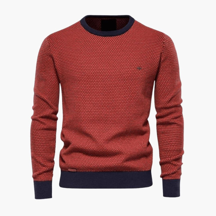 Herren Strickpullover mit Rundhalsausschnitt
