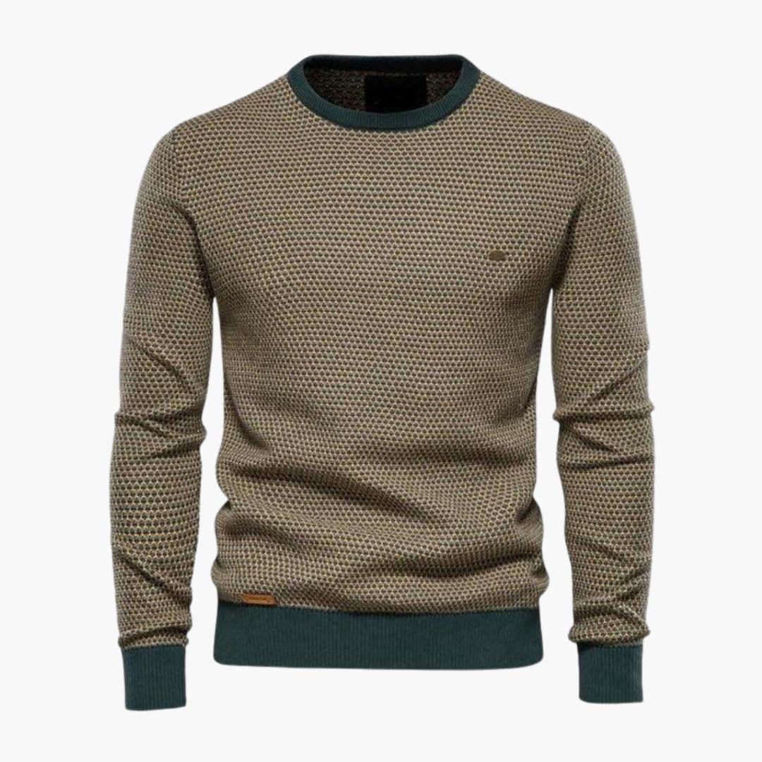 Herren Strickpullover mit Rundhalsausschnitt