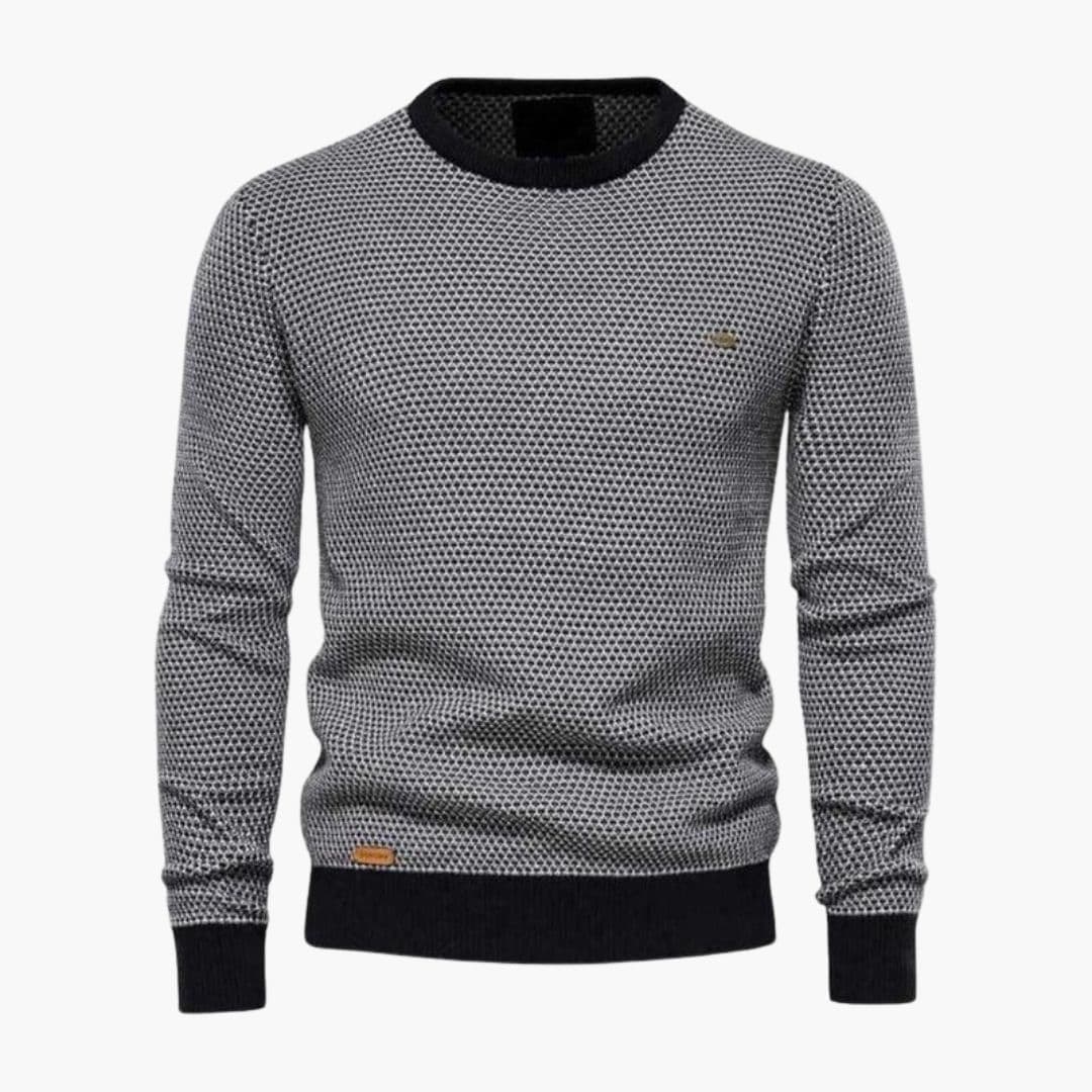 Herren Strickpullover mit Rundhalsausschnitt