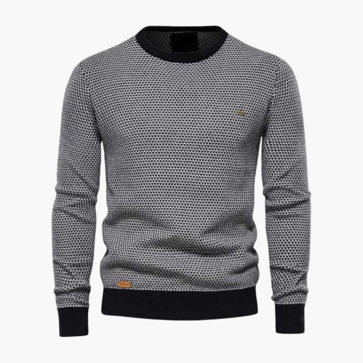Herren Strickpullover mit Rundhalsausschnitt
