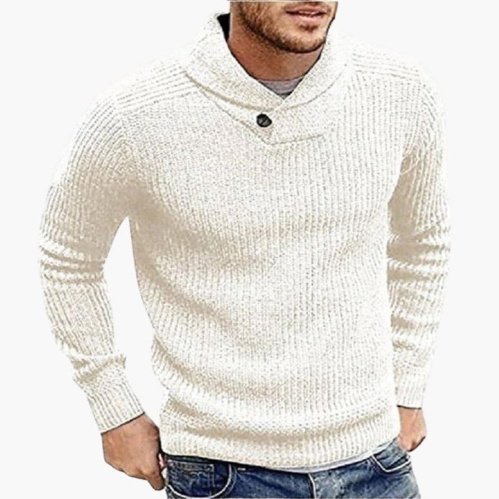 Herren Pullover mit Schalkragen