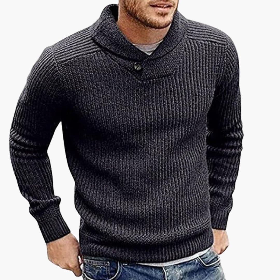 Herren Pullover mit Schalkragen