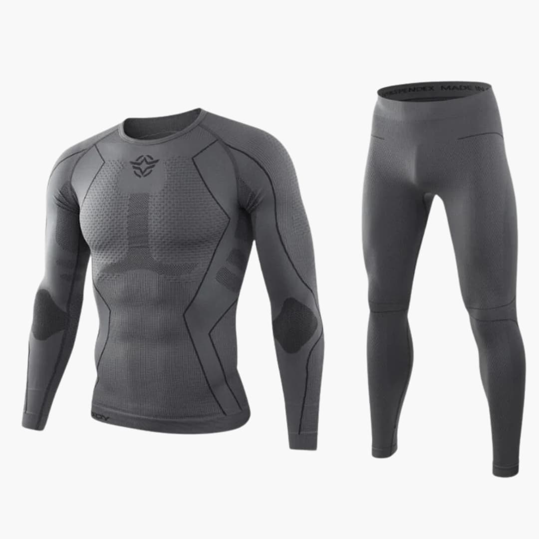 Herren Thermounterwäsche Set mit Langarmshirt und Hose