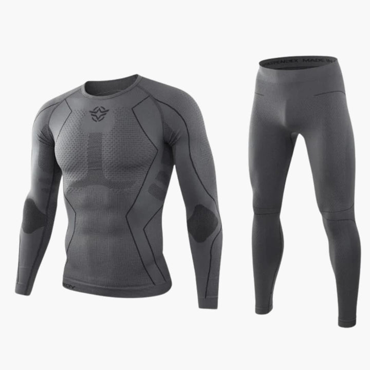 Herren Thermounterwäsche Set mit Langarmshirt und Hose