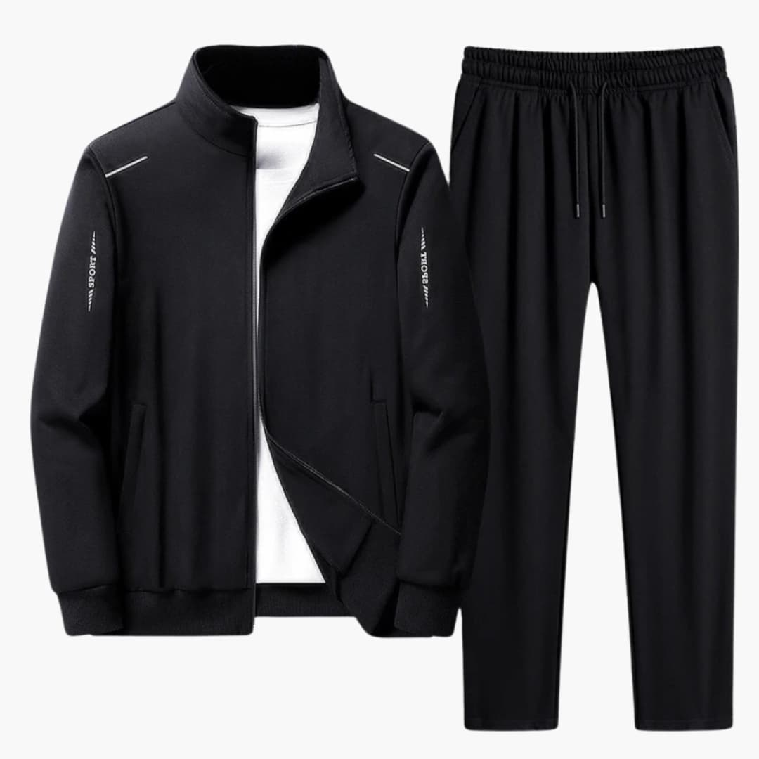 Herren Trainingsanzug mit Reißverschlussjacke und Hose mit elastischem Bund