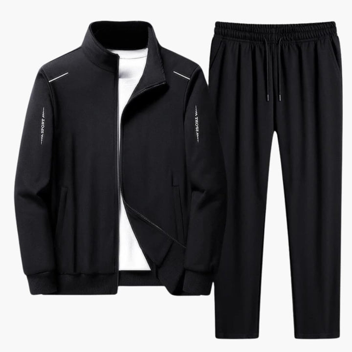 Herren Trainingsanzug mit Reißverschlussjacke und Hose mit elastischem Bund