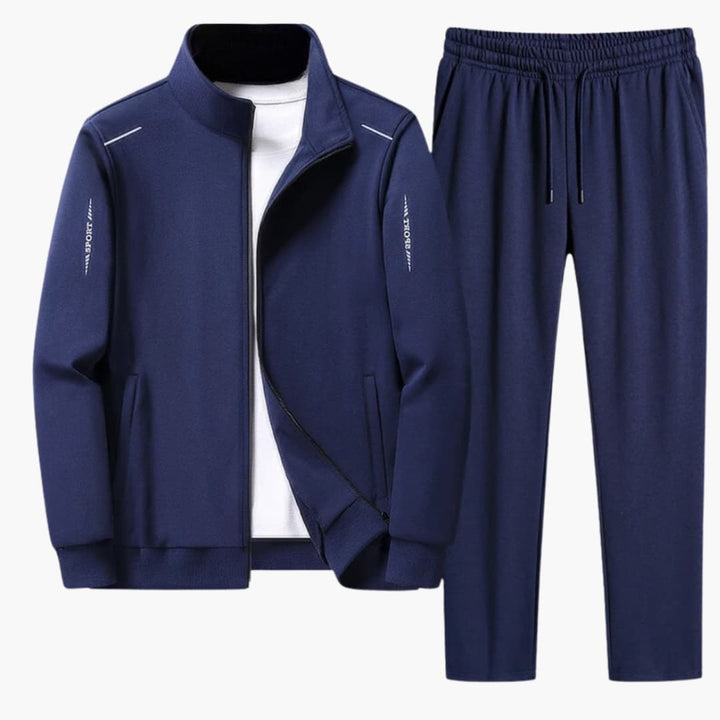 Herren Trainingsanzug mit Reißverschlussjacke und Hose mit elastischem Bund