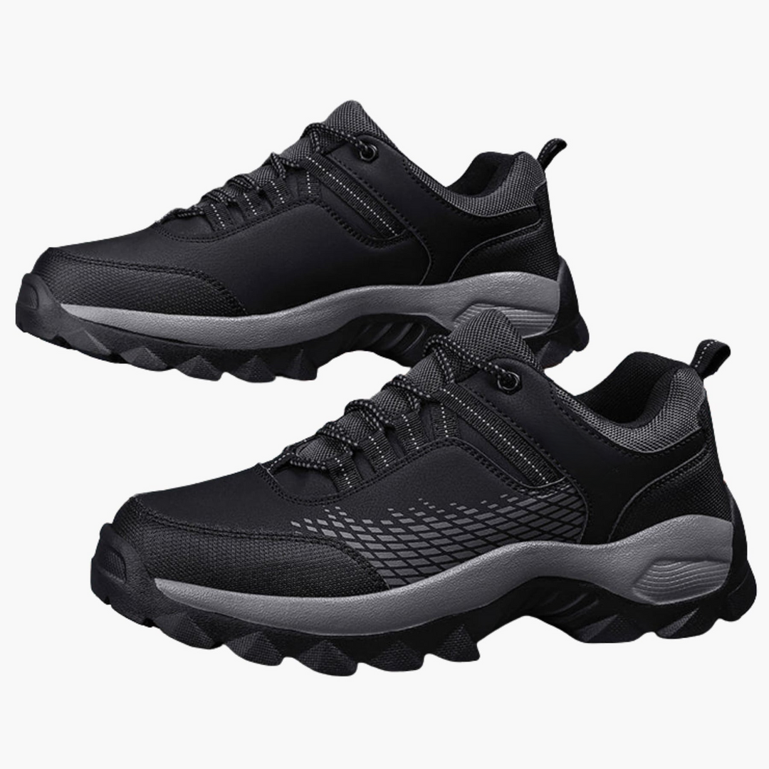 Herren Trekking Schuhe mit Schnürung und rutschfester Profilsohle