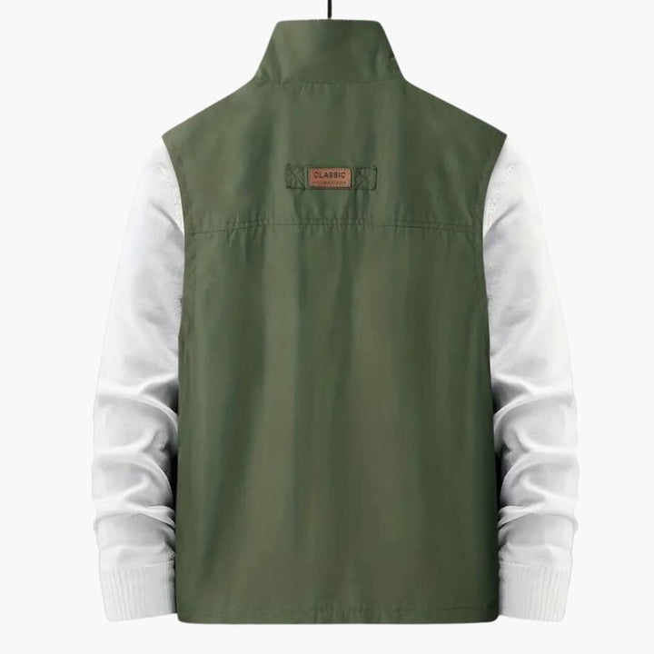 Herren Weste mit Reißverschluss und mehreren Taschen