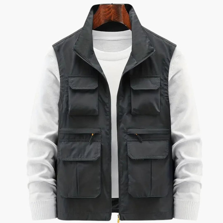 Herren Weste mit Reißverschluss und mehreren Taschen